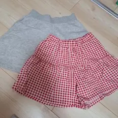 キュロット　スカート　2枚セット