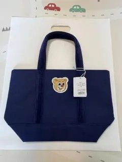 【新品未使用】 フェイラー ワッペントートバッグ オールドテディ ネイビー L