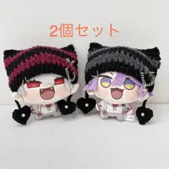 にじまるっと ハート付き猫耳ニット帽 2個セットのサムネイル