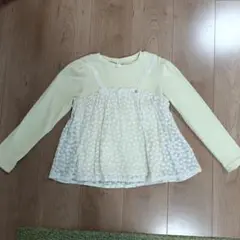 après les cours 花柄レース 長袖カットソー 130