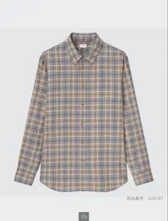 UNIQLO フランネルシャツ チェックシャツ 長袖