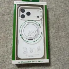 iPhone 17 PROMAX 用 ケース多機能一体360°新定点回転スタンド