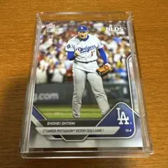 821 topps now 大谷翔平 ポストシーズン初勝利 9奪三振