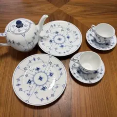 ロイヤルコペンハーゲンカップアンドソーサーケーキ皿✖️5セット【ヴィンテージ】 ロイヤルコペンハーゲンカップアンドソーサーケーキ皿✖️5セット