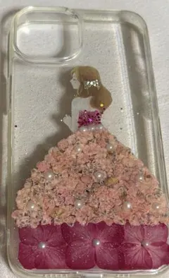 【値下げ中】ハンドメイド押し花デザインのiPhoneケース