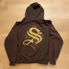 Supplier ブラウン ジップアップパーカー M