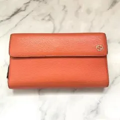 GUCCI グッチ フラップ 長財布 スイング バイカラー 財布 0514-①