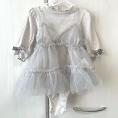 バースデイ cottoli ベビー服 フリル付きグレードレス 結婚式