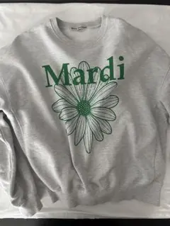 Mardi Mercredi スウェット グレー グリーンのサムネイル