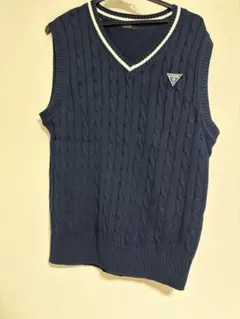 GUESS ネイビー ニットベストのサムネイル