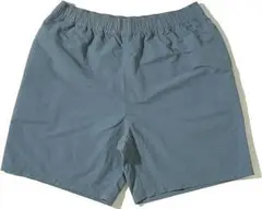 撥水ナイロン ハーフパンツ ショートパンツ 股下少し長め ブルー系
