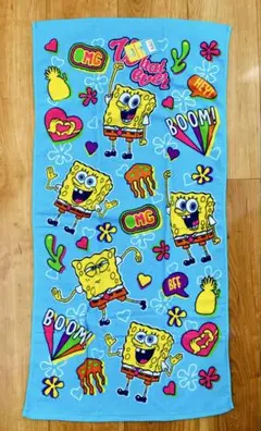 スポンジボブ★バスタオル バスタオル コンパクト★新品