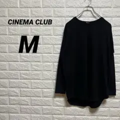 CINEMA CLUB Tシャツ／カットソー　【M】　黒　長袖　無地