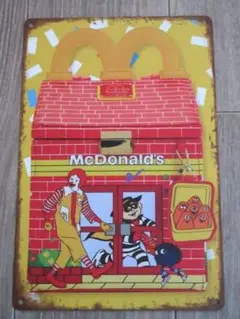 マクドナルド 1981年　身長計　ポスター 看板 サイン ビンテージ　USA製 1981 ビンテージ McDonald's ロナルド ドナルド マクドナルド
