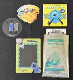 スンスン スシロー コラボ クリアカード ステッカー クリアピック 3点セット