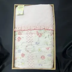 新品　未使用　掛け布団　花柄　フリル　布団