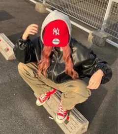 CRAMMY ブラック クロップドレザージャケット