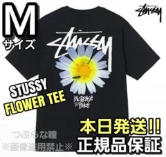 ステューシー STUSSY FLOWER TEE Mサイズ ブラック