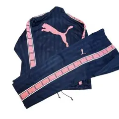 希少品✨廃盤品✨ PUMA ピンク デカロゴ　ジャージ上下セット　日本製　y2k