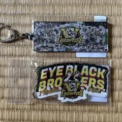 阪神タイガース　優勝記念グッズ　史上最速優勝キーホルダー　アイブラック　セット