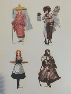 FGOフェス ステッカー　ノクナレア 葛飾北斎 ブーディカ ヘファイスティオン