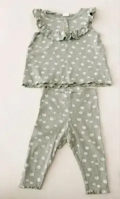 H&M フラワープリント セット 6-9Ｍ