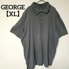 GEORGE【XL】ポロシャツ グレー ビッグシルエット オーバーサイズ 半袖のサムネイル