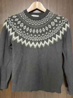 M.BOARD ノルディック柄セーター 160サイズ グレー