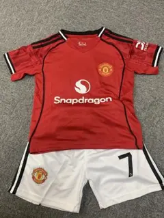 120cmユナイテッド新モデル　ロナウド　子供サッカーユニフォーム