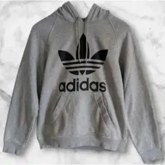 美品 アディダスオリジナルス スウェットパーカー トレーナープルオーバーサイズS