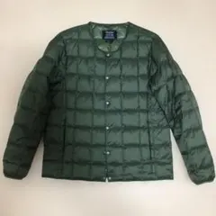 【美品】TAION/タイオンクルーネックボタン インナーダウンジャケット XL