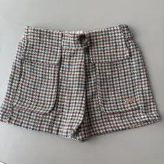 プティマイン チェック柄ショートパンツ