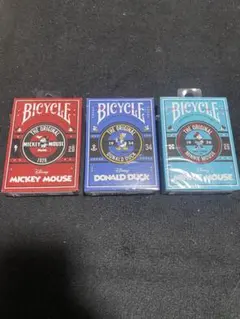 Bicycle ミッキー＆ドナルド&ミニートランプセット【新品、未使用】