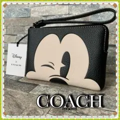 ◆DISNEY X COACHコーナー ジップ リストレット/ミッキーマウス