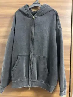 ARTIEMASTER グレー フルジップ パーカー M