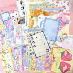 平成レトロ レア バラ メモ 便箋 お裾分け 約63枚