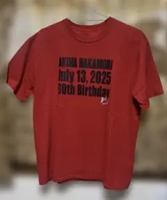 ❣️中森明菜 60thbirthdayTシャツ ❣️レッド❣️（新品未使用品）