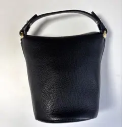 BARNEYS NEWYORK レザー　バケットバッグ　黒　新品のサムネイル