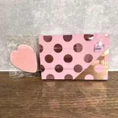 限定✨コフレドール パウダーファンデーションケース ピンクドット柄ハートパフ付のサムネイル