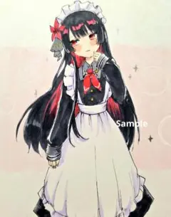 手描きイラスト アナログ 魔法少女ノ魔女裁判 二階堂ヒロ まのさば ファンアート