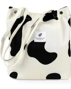 トートバッグ レディース ショルダートートバッグ バックル付 牛柄