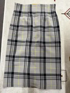 ミラオーウェン　タイトスカート　チェック　ハイウエスト　サイズ1 秋　スカート