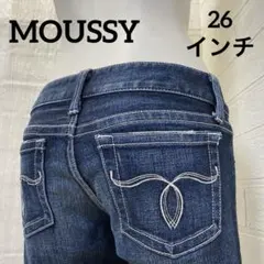 超希少】MOUSSY POWDER SKINNY 26 廃盤 D/BLUE - メルカリ