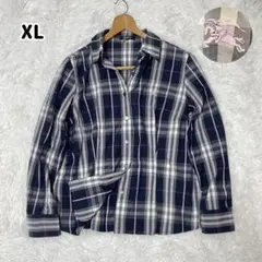 バーバリーロンドン BURBERRY LONDON チェックシャツ ホースロゴ