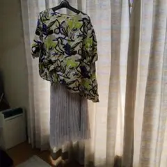 花柄鳥柄カジュアルセットアップ