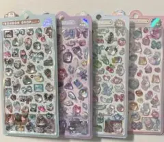 【正規品】　ボンボンドロップシール　チョコミント　各種　オリジナル柄　4点セット