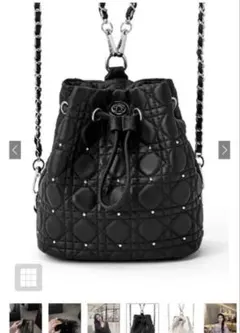 GRL 2Wayキルティングスタッズリュック［dd455］