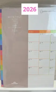 2026 レイメイ藤井　スケジュール帳　ノート　B6　システムノートダイアリー
