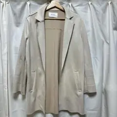 stradivarius スエード風 ロングコート ベージュのサムネイル