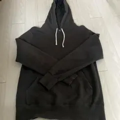 Champion ブラック フード付きパーカー M